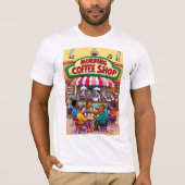 Bruisende koffie in de ochtend vibes t-shirt (Voorkant)