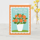 Bruisende Moederdag Boeketkaart Kaart (Gele Bloem)
