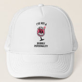Bruisende persoonlijkheid – wijnliefhebber trucker pet (Voorkant)