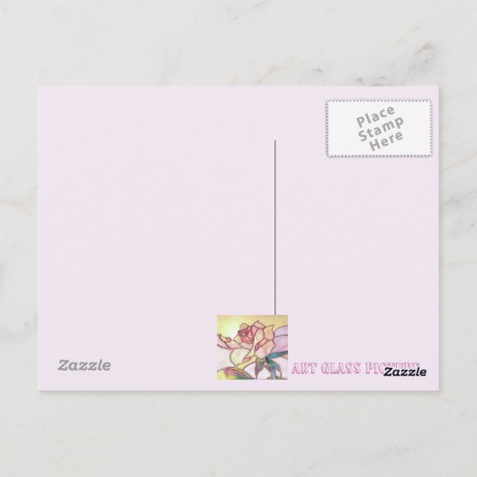 Bruisende Roze Jubileum ANSICHTKAART Briefkaart (Achterkant)