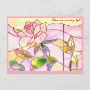 Bruisende Roze Jubileum ANSICHTKAART Briefkaart