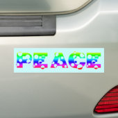 Bruisende Stip Regenboog VREDE Bumpersticker (Op auto)