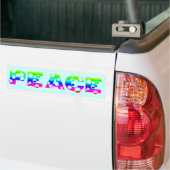Bruisende Stip Regenboog VREDE Bumpersticker (Op Truck)