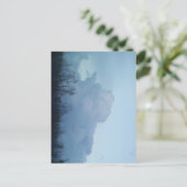 Bruisende tinten blauw briefkaart (Staand voorkant)