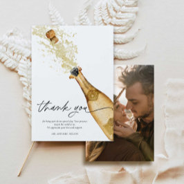 Bruisende Trouwfoto Dankkaart Voor Verloving Bedankkaart