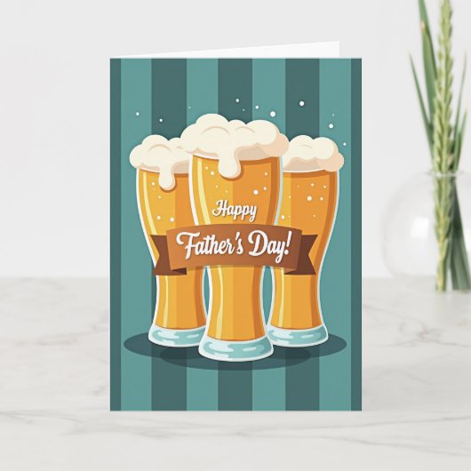 Bruisende Vaderdag Bannerkaart Kaart (Voorkant)