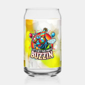 Bruisende Viering Blikvorm Glas (Voorkant)