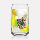 Bruisende Viering Blikvorm Glas (Achterkant)