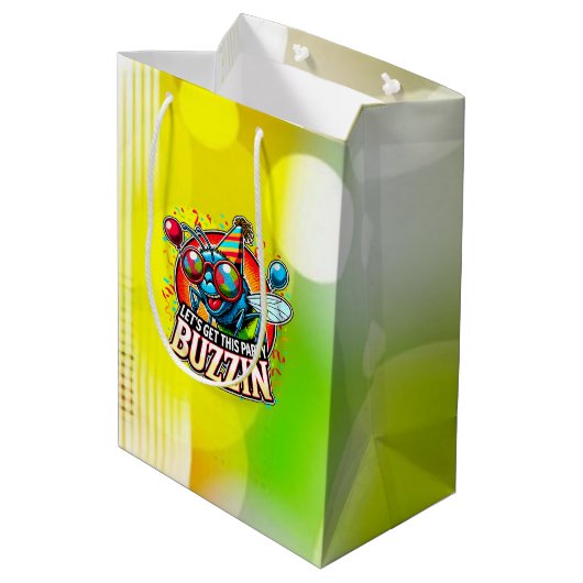 Bruisende Viering Medium Cadeauzakje (Achterkant Gekanteld)