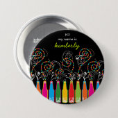 Bruisende Vieringen! De Button van het Naamplaatje (Voorkant /achterkant)