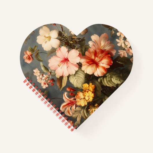 Bruisende Vintage Bloemstuk Notitieboek (Voorkant)