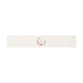 Bruisende Wilde Bloemen Monogram Bruiloft Uitnodigingen Wikkel (Vlak)