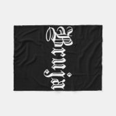 Bruja Dia De Muertos Mexicaanse Halloween Heks Lat Fleece Deken (Voorkant (Horizontaal))