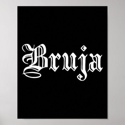 Bruja Dia De Muertos Mexicaanse Halloween Heks Lat Poster (Voorkant)