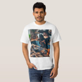 Bruja en la cocina con su gato t-shirt (Voorkant volledig)