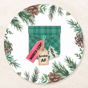 Bruk Pocket Christmas Paper Onderzetters