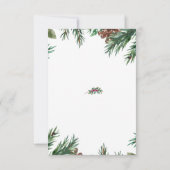 Bruk Pocket Kerstmis en dank u kaarten (Achterkant)