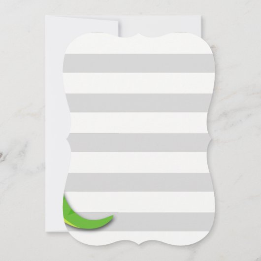 Brul als een dinosaurus verjaardagsuitnodiging kaart (Achterkant)