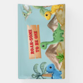 Brul-Geweldig Feest, Dino 1e Verjaardag Spandoek (Verticaal)