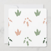 Brul Het Is Een Meisje T-Rex Baby Dinosaurus Roze Kaart (Achterkant)