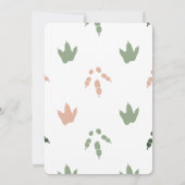 Brul Het Is Een Meisje T-Rex Baby Dinosaurus Roze Kaart (Achterkant)