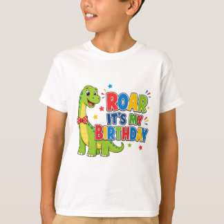 Brul Het Is Mijn Verjaardag Mooie Dinosaur Kindere T-shirt