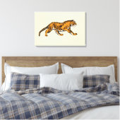Brul! Ik ben een Tijger! Canvas Afdruk (Insitu (Slaapkamer))