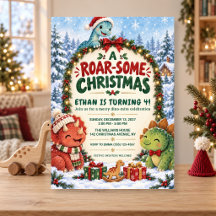 Brul-Lekkere Kerst Dinosaurus Verjaardag