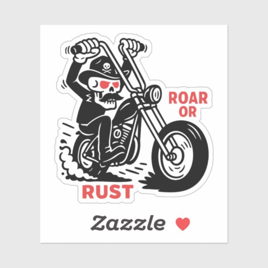 Brul of Roest Sticker (Vel)