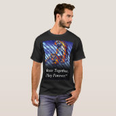 "Brul samen, speel voor altijd!" T-shirt (Voorkant volledig)