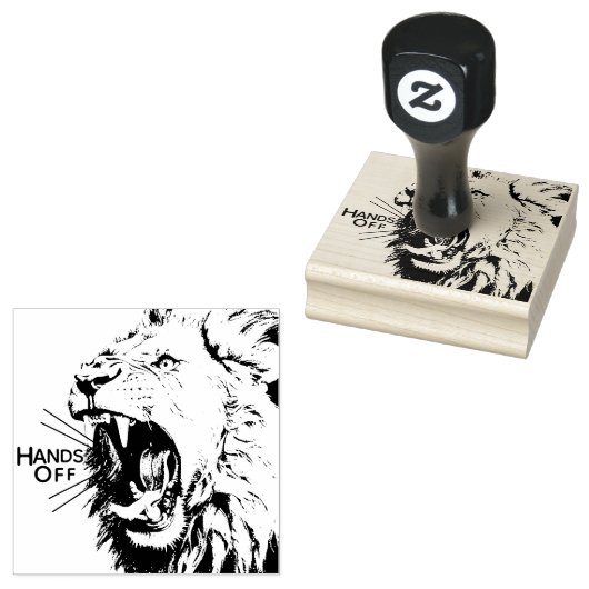 Brul van de Leeuw Afblijven Rubberstempel (Gestempeld)