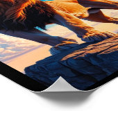 Brul van onafhankelijkheid Liberty T Sticker  Poster (Hoek)