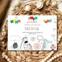 Brul van plezier Wilde safari dieren kinder verjaa