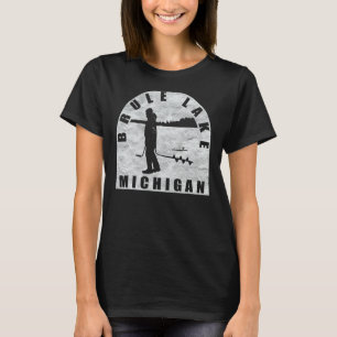 Brule Lake Ice Vist Michigan T-shirt