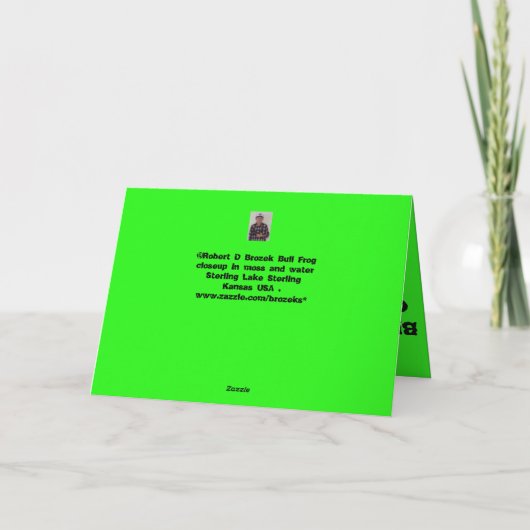 Brulkikvors in het Wenskaart van de Verjaardag van Kaart (Achterkant)