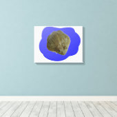 Brulkikvors in vijver canvas print (Insitu (Houten vloer))