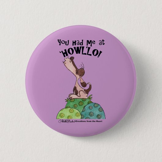 brulkoek ronde button 5,7 cm (Voorkant)