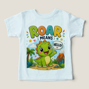 Brullen betekent Hallo! Cute Vriendelijke Draak