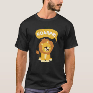 Brullen Ik Leeuw Meisje Jongens Tijger Kat Dierenv T-shirt