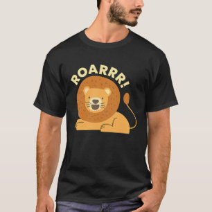 Brullen Ik Leeuw Meisje Jongens Tijger Kat Dierenv T-shirt