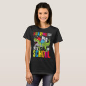 brullen in 100 dagen van school plezier t rex dino t-shirt (Voorkant volledig)