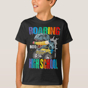 Brullen in High School Monster Truck Dinosaur T-shirt