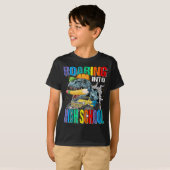Brullen in High School Monster Truck Dinosaur T-shirt (Voorkant volledig)
