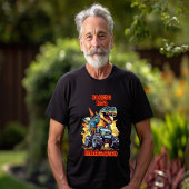 brullen in kleuterschool T Rex en Monster Truck T-shirt