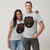 Brullend Beer Kracht Embleem T-shirt (Unisex)
