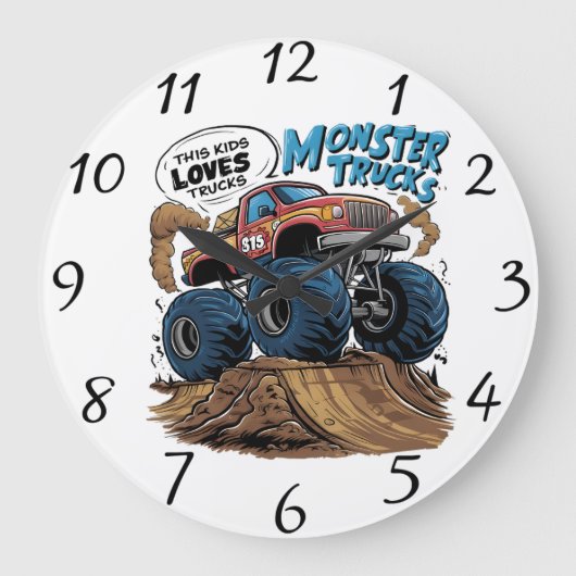 Brullend beest raast door de aarde grote klok (Voorkant)