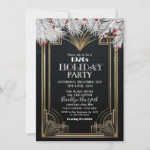 brullend jaren 20 jaren 1920 feestje kaart (Voorkant)