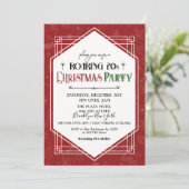 brullend jaren 20 jaren 1920 Kerstfeest Kaart (Staand voorkant)