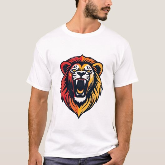 Brullend Leeuwembleem T-shirt (Voorkant)