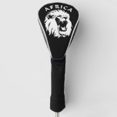 brullend leeuwengezicht | Afrika Golfheadcover (Voorkant)